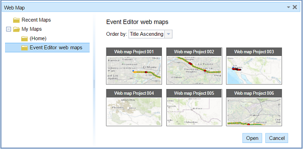 Managing web maps